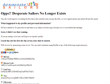 Tablet Screenshot of desperatesailors.com